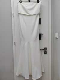 biała suknia rybka True Violet  balowa suknia ślubna rozmiar L