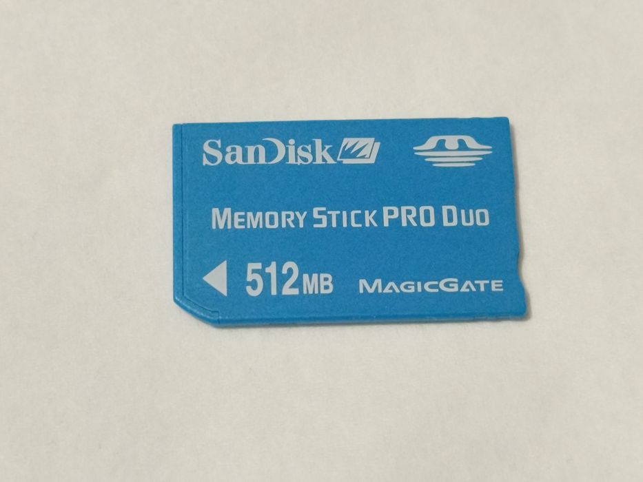 Karta Pamięci Memory Stick Pro Duo 512mb do PSP aparatu RETRO NR15