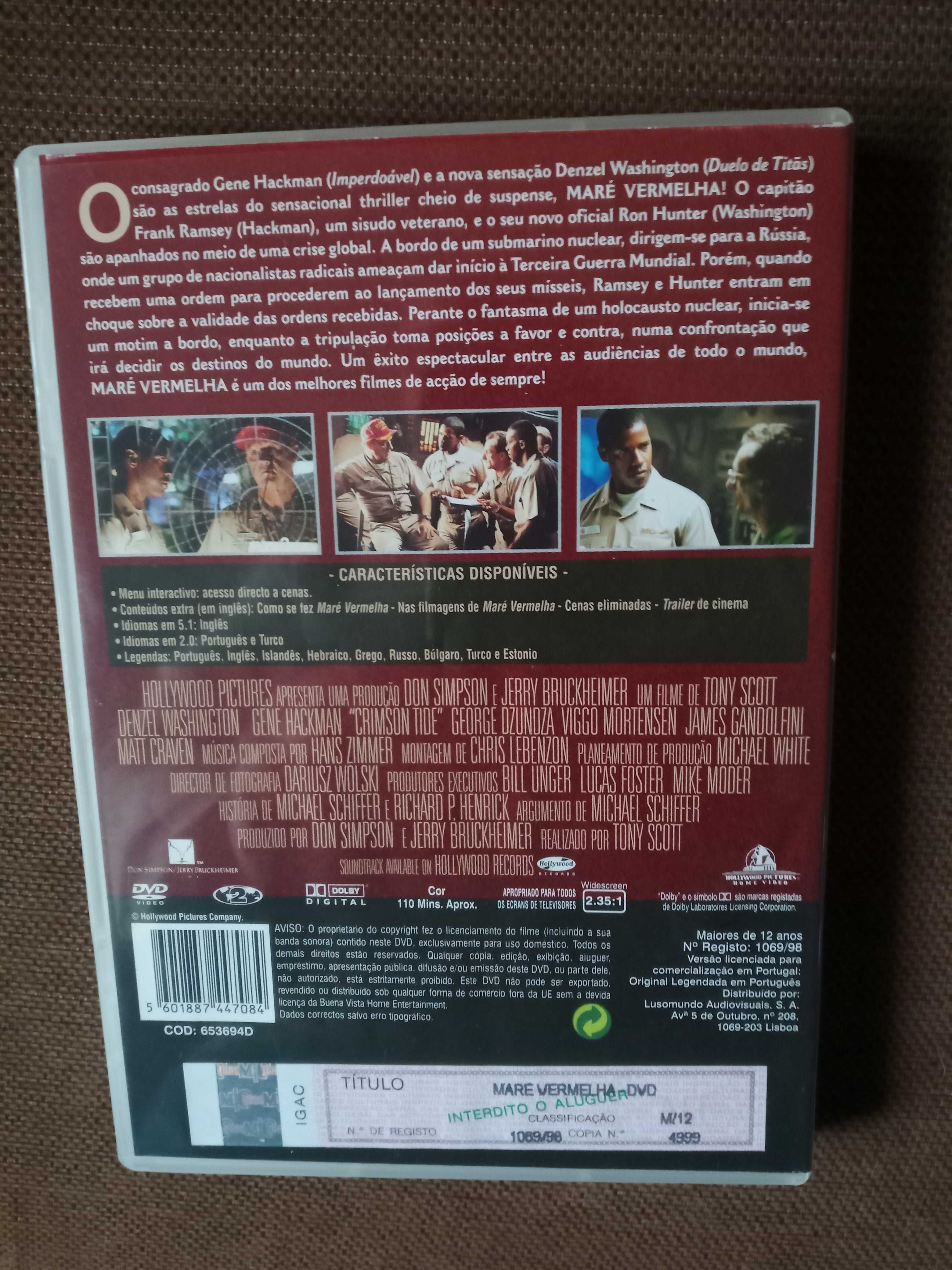filme dvd original - mare vermelha