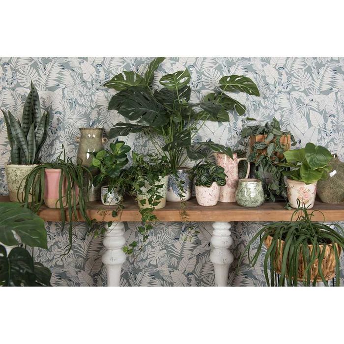 Kwietnik rattanowy w stylu boho 28x53cm.  50551