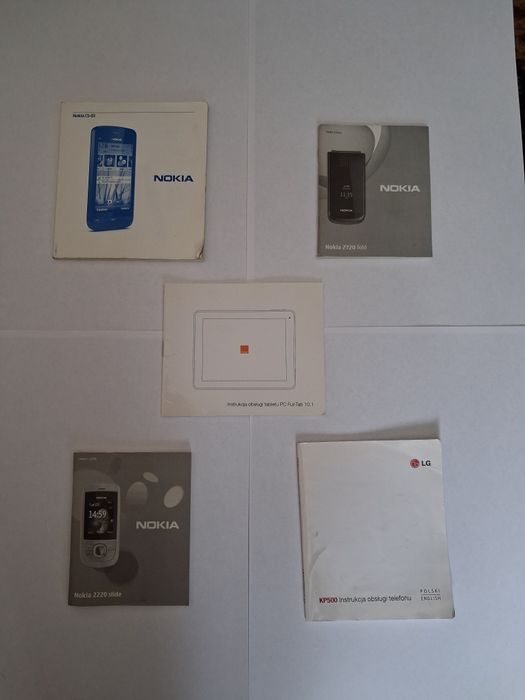 Instrukcje obsługi telefonów