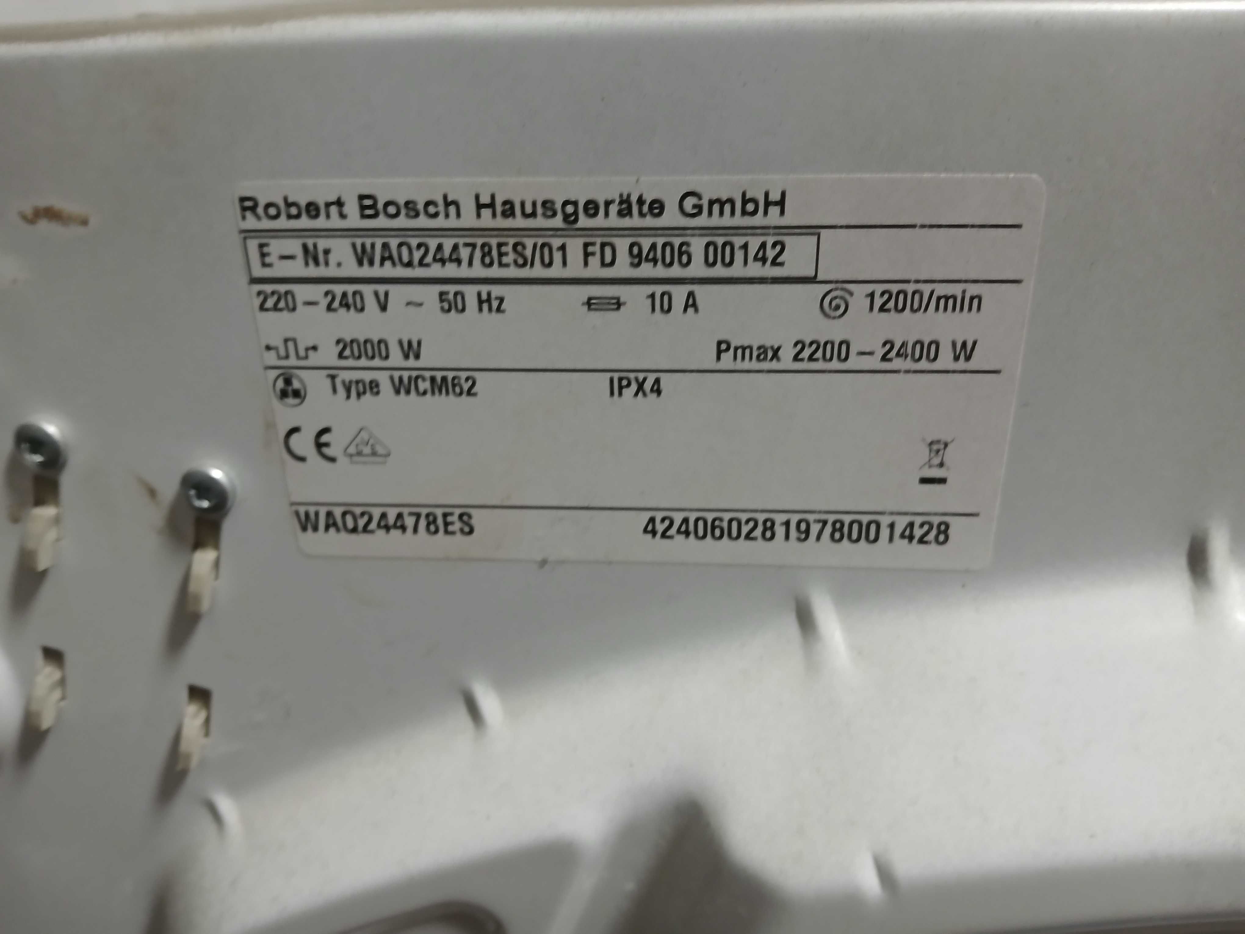 Bomba de agua escoamento -maquina de lavar Roupa Bosh Avantixx serie 6