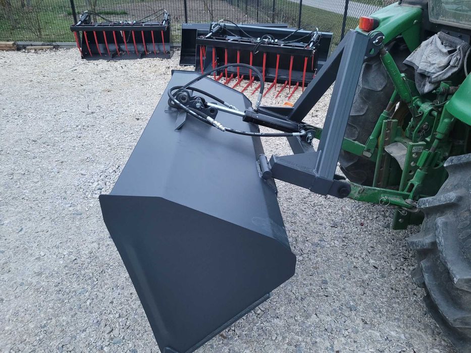 Łyżka/ łycha na tył ciągnika/ przedni TUZ z KIPREM HYDRAULICZNYM DOWÓZ