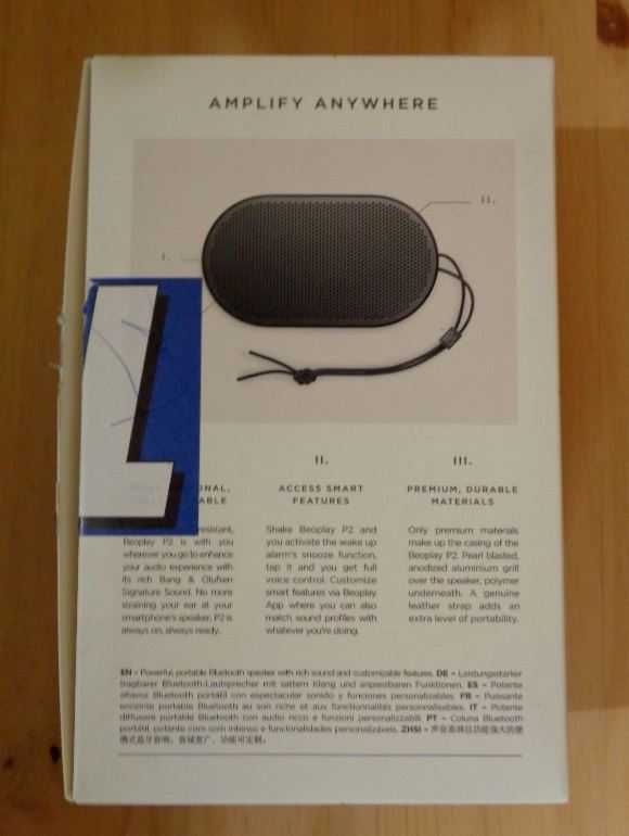 Nowy głośnik przenośny Bang&Olufsen P2 czarny
