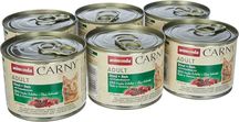 Вологий корм для котів Animonda Carny Adult 6*200г (яловичина/оленина)