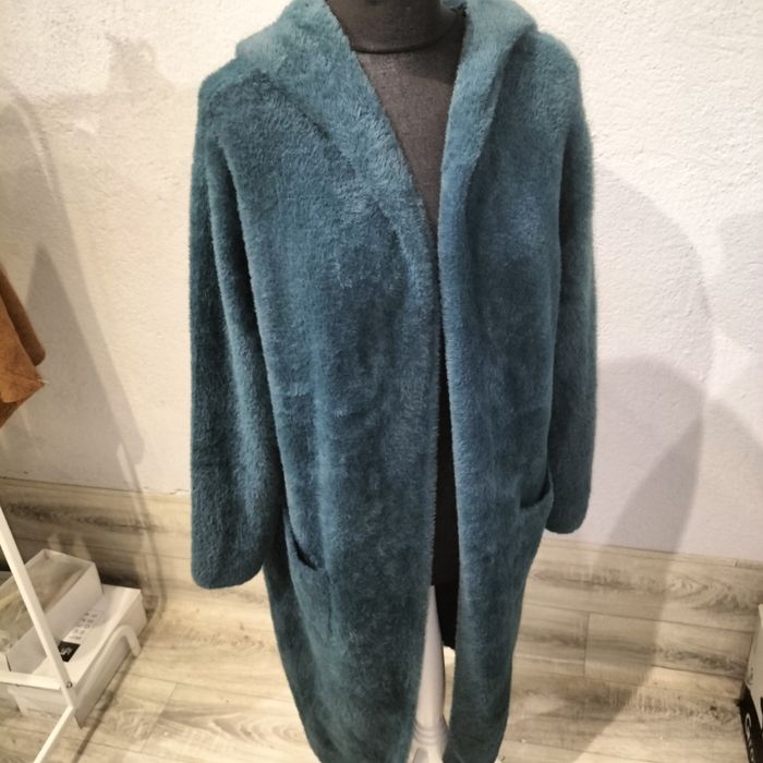 Długi kardigan alpaka