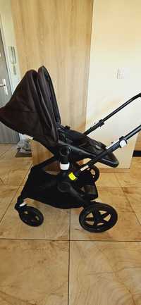 Bugaboo fox 2 czarny 2w1 gondola + spacerówka + akcesoria