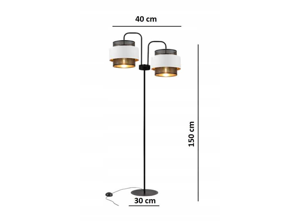 Lampa Stojąca z Abażurami Do Salonu Sypialni 150 cm Podłogowa Nowa