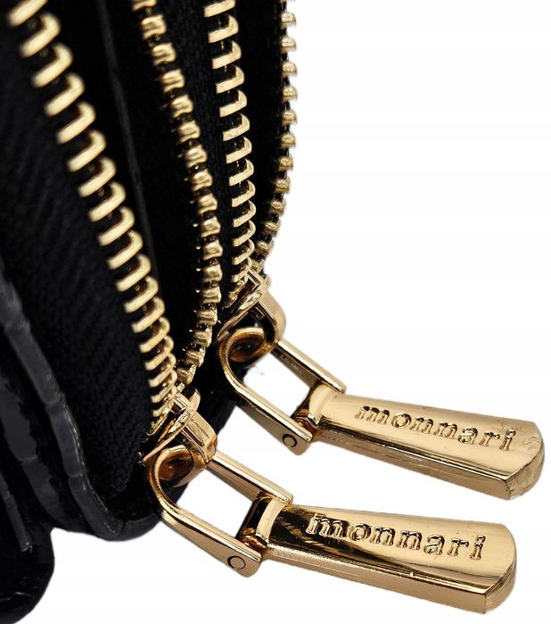 Torebka Damska Listonoszka MONNARI Skóra Eko Torebko-Portfel Na Ramię