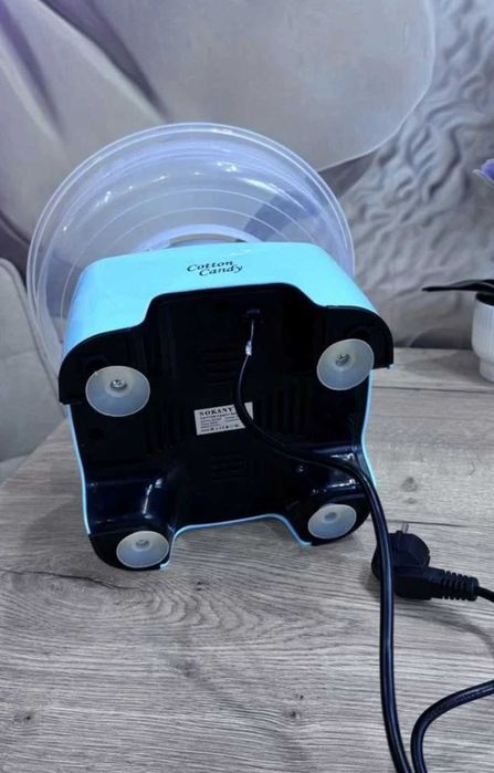 Апарат для цукрової вати машинка для цукрової вати 500w зелена