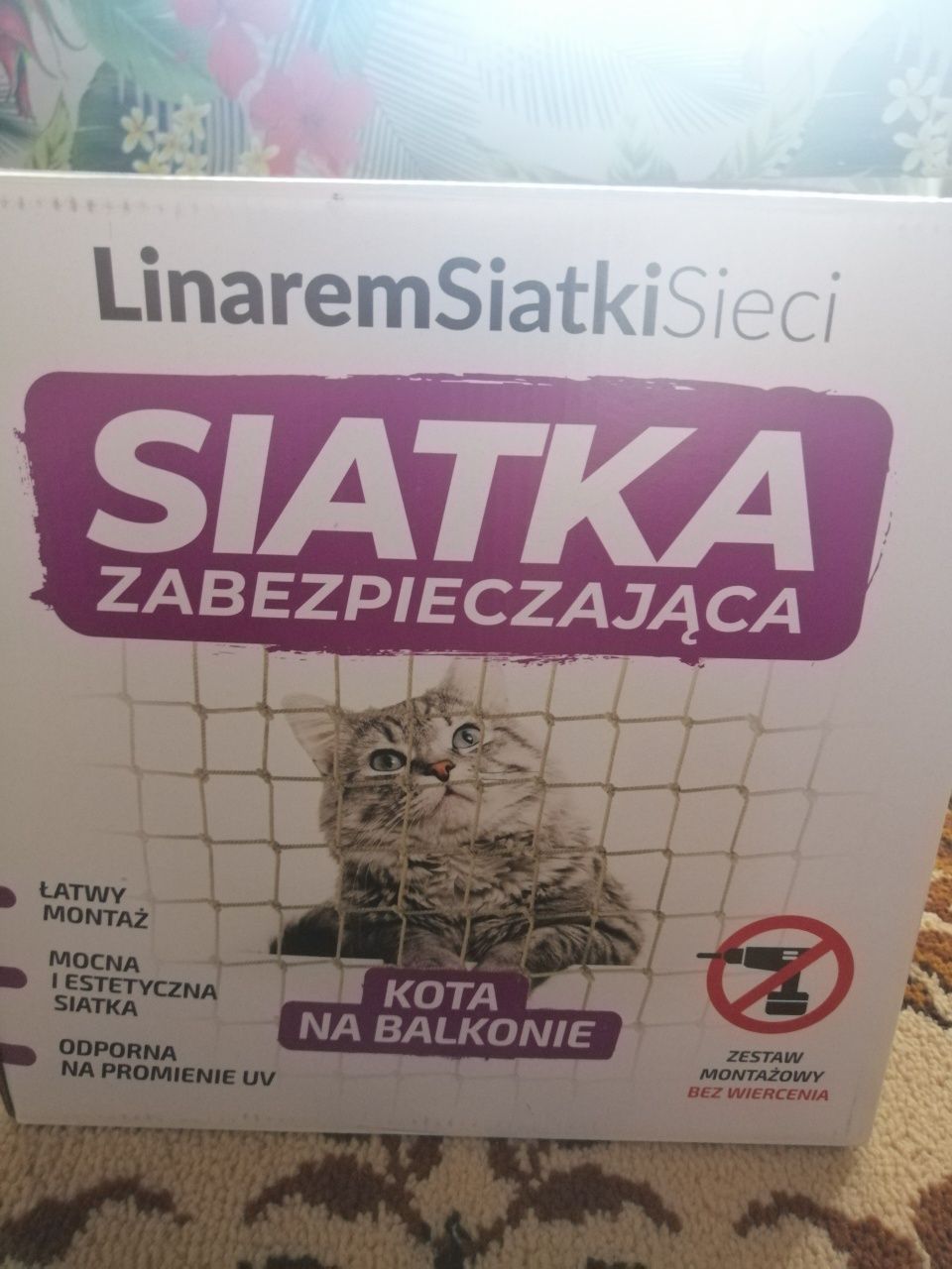 Siatka na balkon dla kota