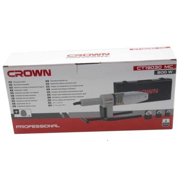 Паяльник для пластиковых труб CROWN CT19030 MC/800ватт/20-32мм/кейс/г3