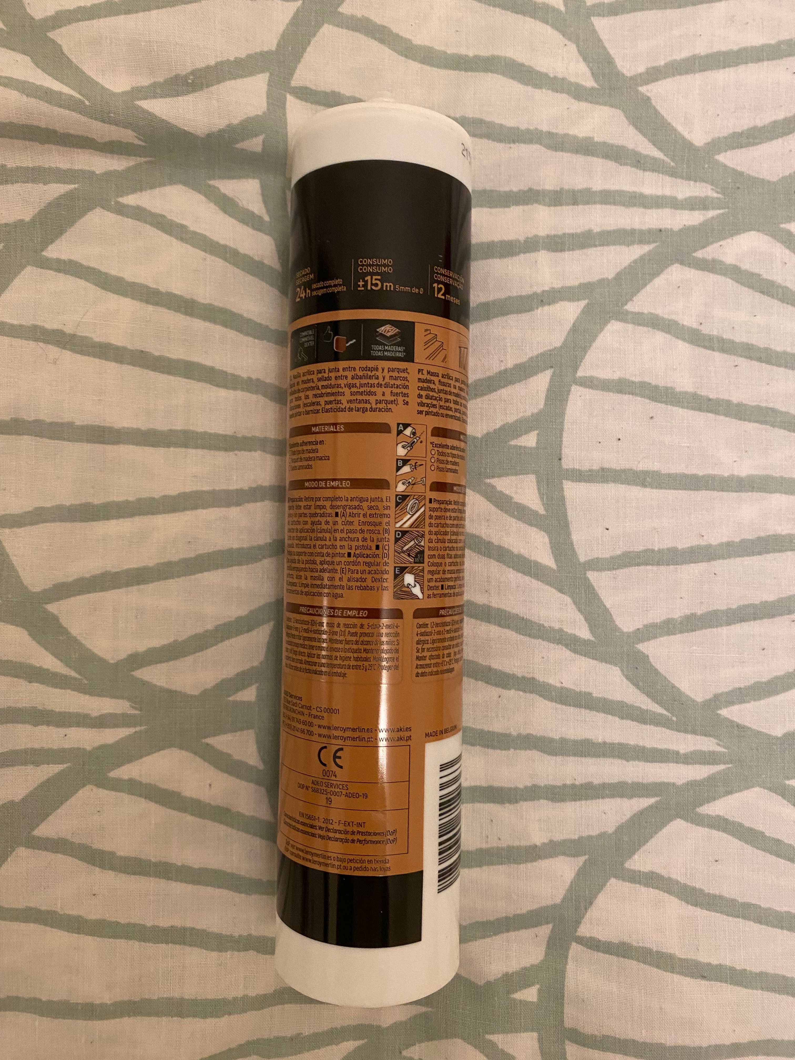 Silicone vedante madeira e parquets acrílico interior