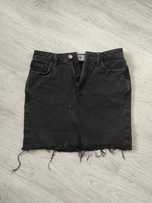Spódnica mini spódniczka trapezowa jeansowa 34 XS
