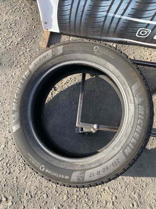 Шини 215/60 R17 пара Michelin 2023р зима 7мм