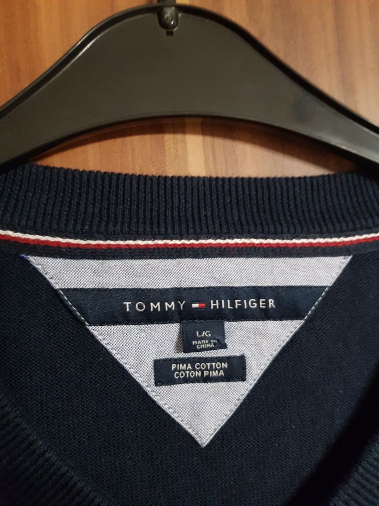 Sweterek męski Tommy Hilfiger rozmiar L stan idealny