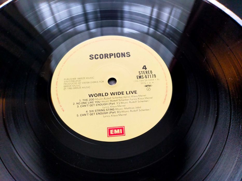 Scorpions World Wide Live Japan OBI 2xLP