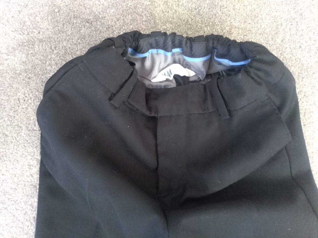 Spodnie garniturowe czarne H&m r. 128
