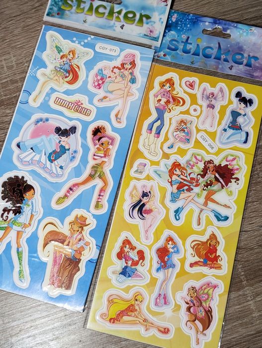 Наліпки Winx/барбі