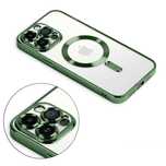 Case Etui Iphone 13/14/15 Plus Pro Max Magsafe Magnetyczne C Zielony