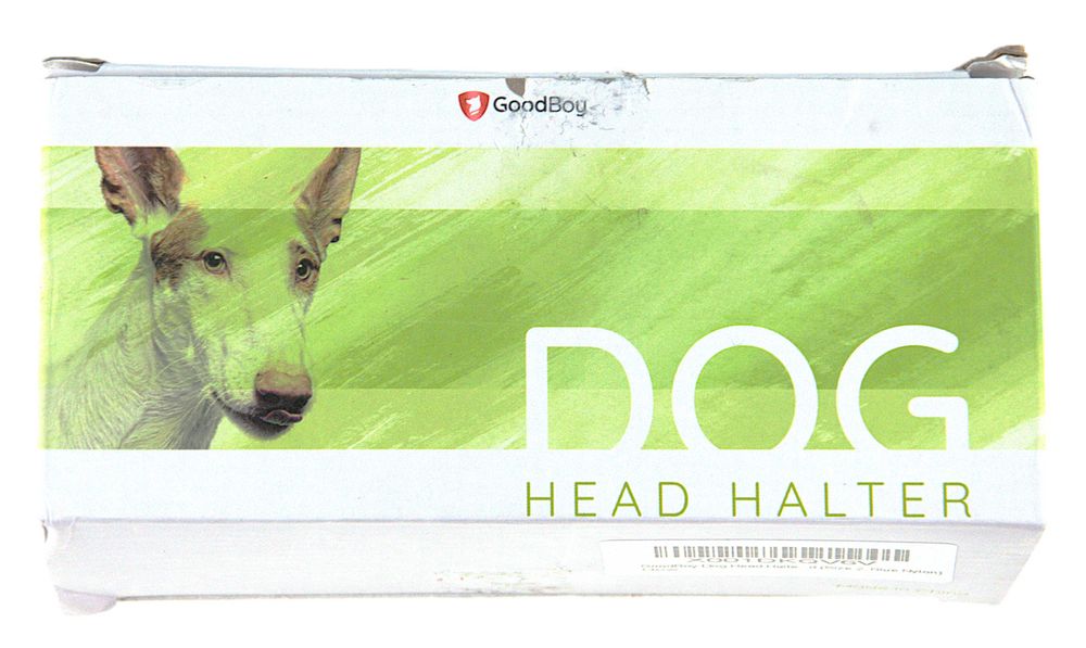 Obroża na głowę dla psa GoodBoy, kolor niebieski, nylon rozmiary 2 i 3