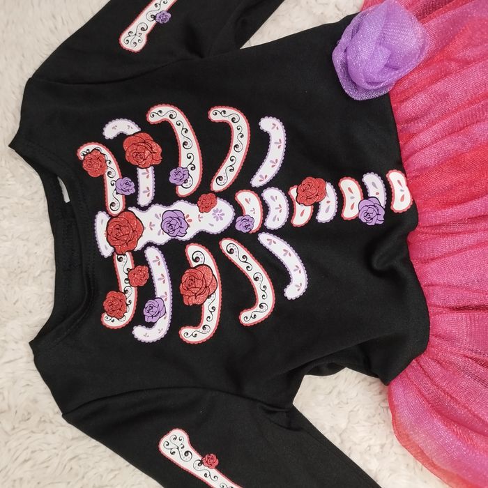 Костюм скелет девочка на хелоуин хеловин