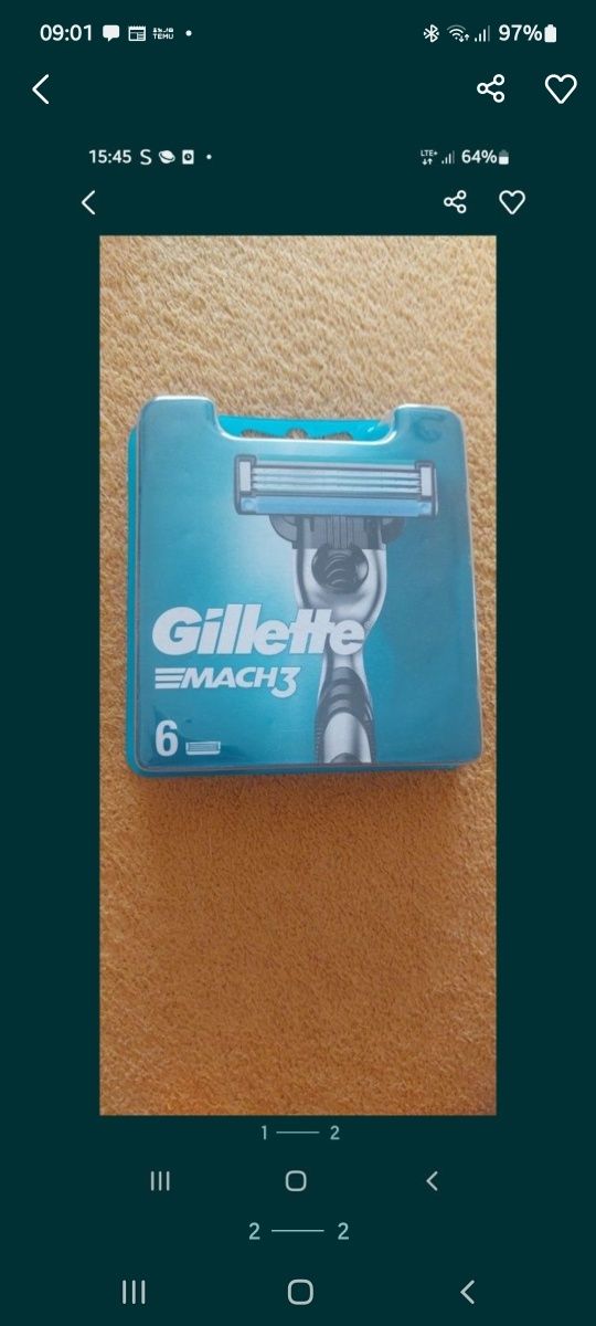 Gillette Mach 3 6szt