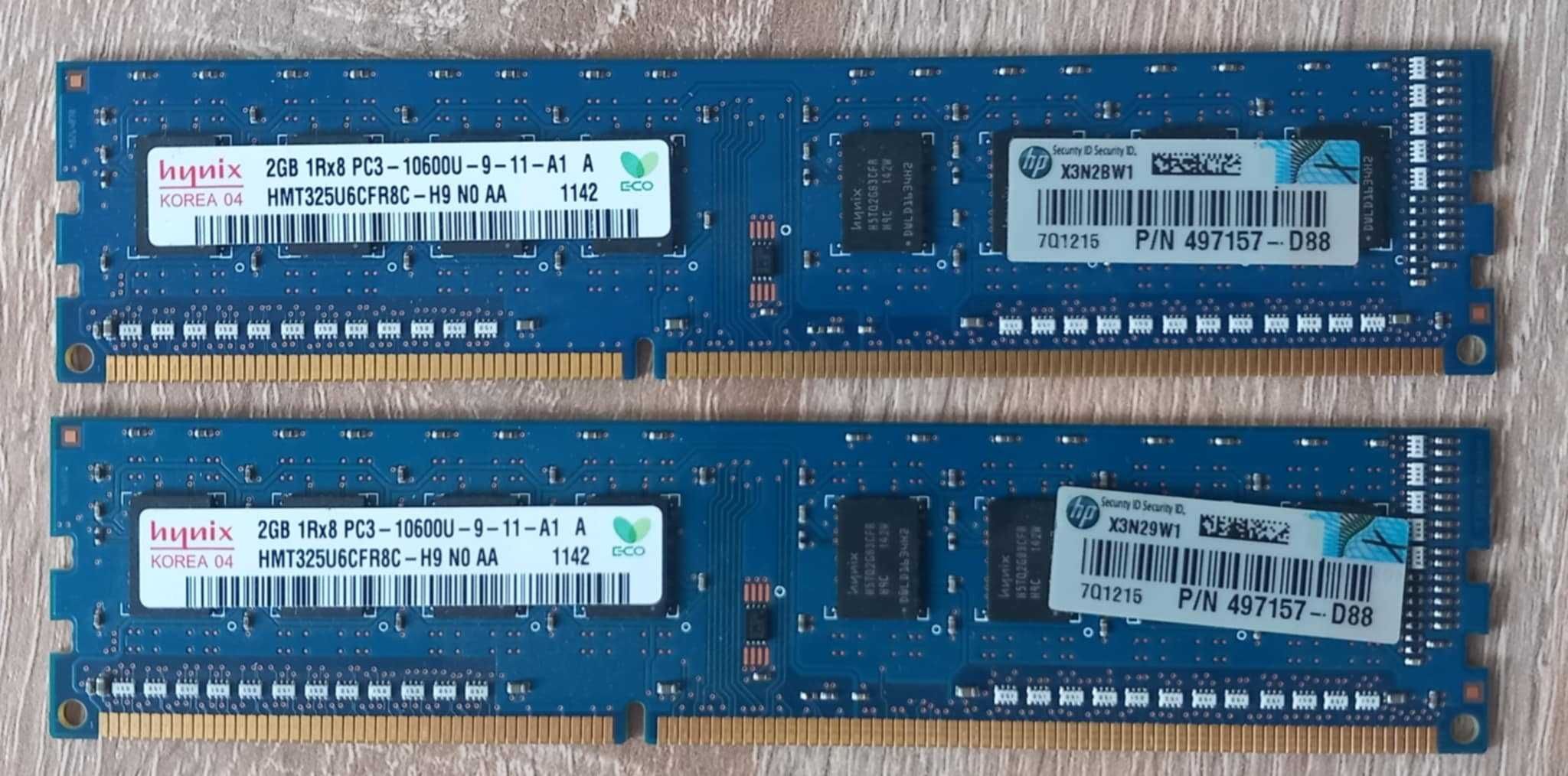 Hynix RAM DDR3 2x2GB PC3-10600U 1333MHz HMT325U6CFR8C-H9