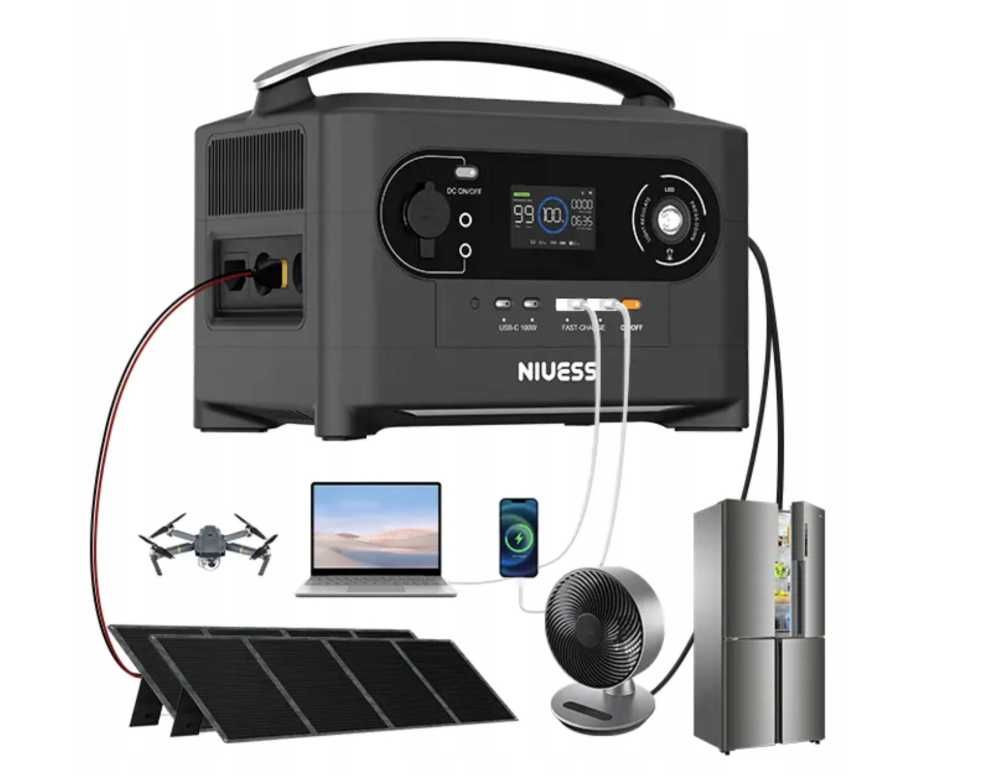 Przenośna stacja zasilania NIUESS PowerBox 700W LiFePO4