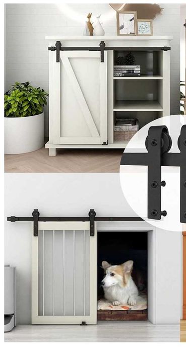 System Do Drzwi Przesuwnych 152 cm, prowadnica LOFT RETRO zestaw