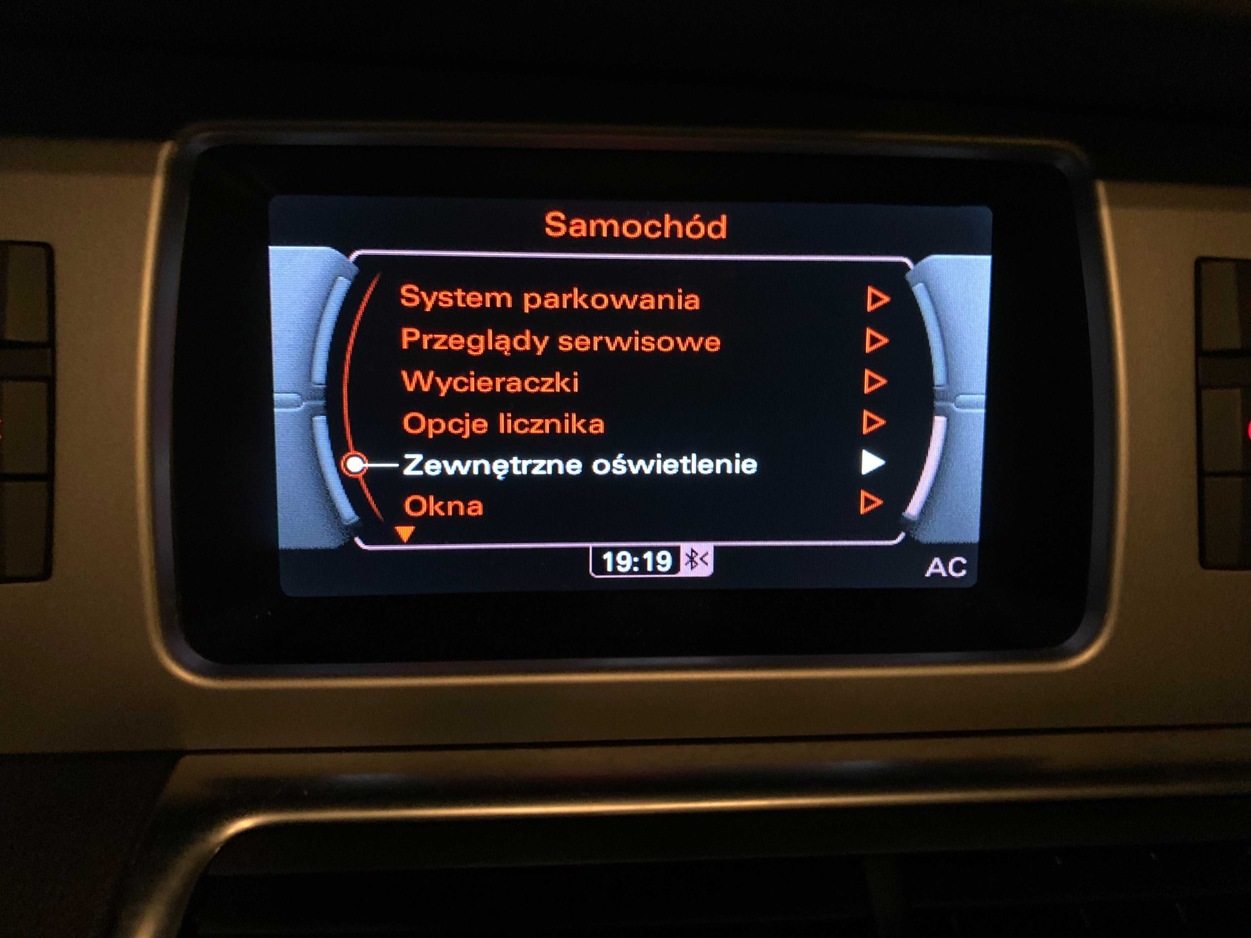 Menu Polskie Nawigacja AUDI MMI 3G A8 A7 A6 A4 A5 USA