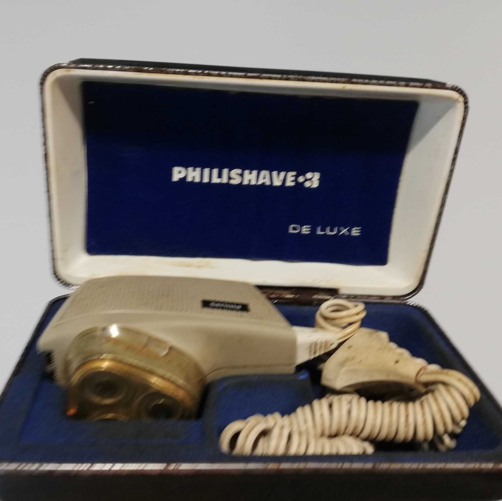Máquina vintage de barbear Philips Philishave 3 Deluxe SC 8130