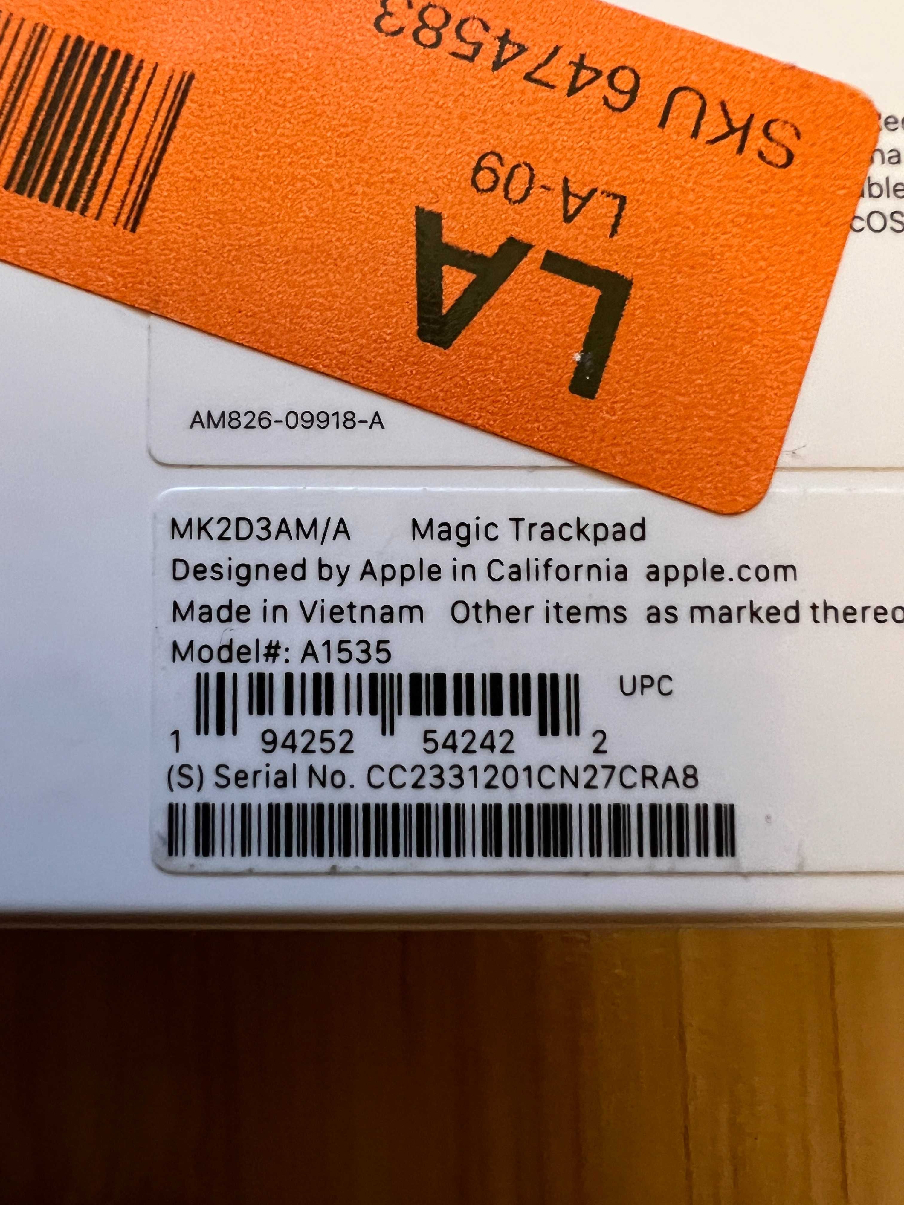 Трекпад Apple Magic Trackpad 2 MK2D3 A1535 модель 2021 року