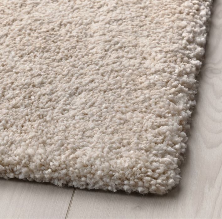 Tapete pêlo curto Bege-Branco