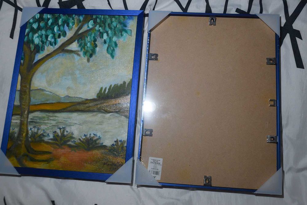Molduras Alumínio Azuis 40x30