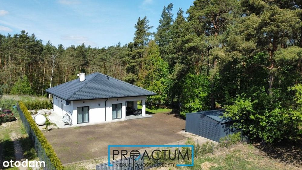 137m2,Nowy parterowy dom, działka 1814 m2 z lasem!