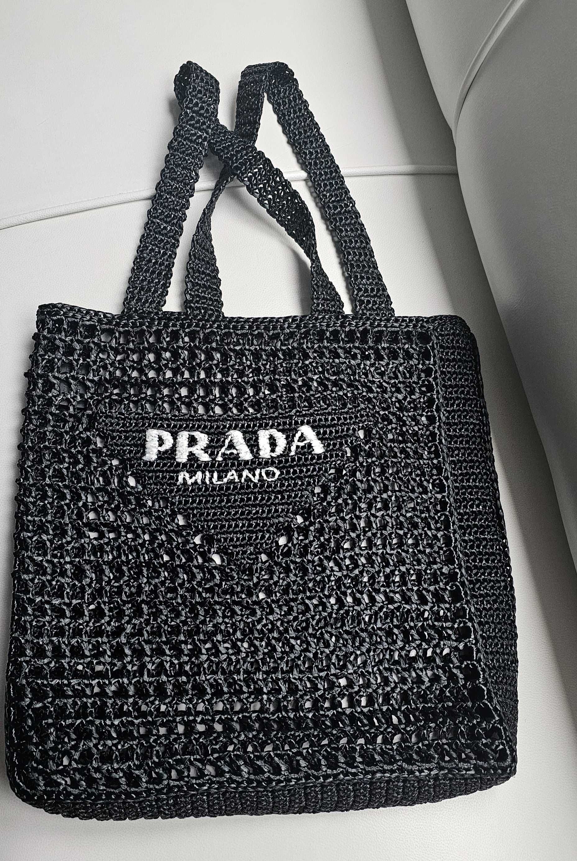 P R A D A  torba  Raffia