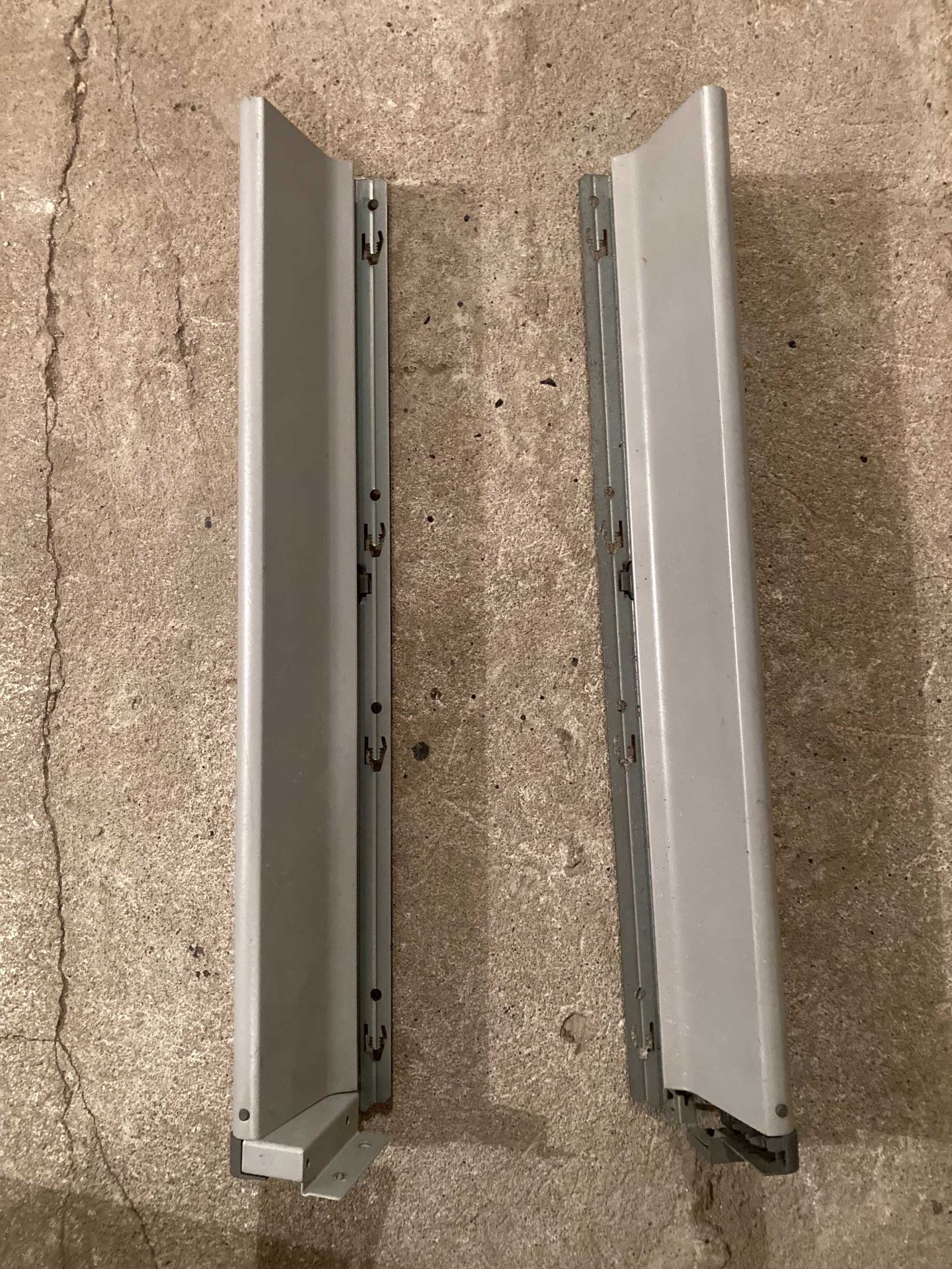 Boki szuflady Tandembox Blum, dł. 500 mm, szare
