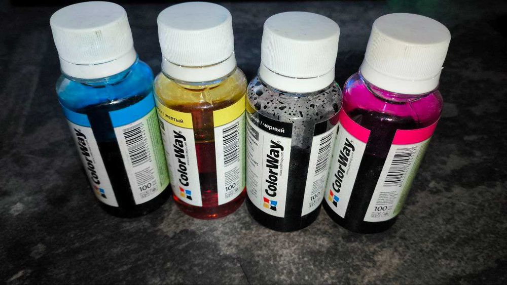 Краски для принтера, 80% усі крім чорного 30%
