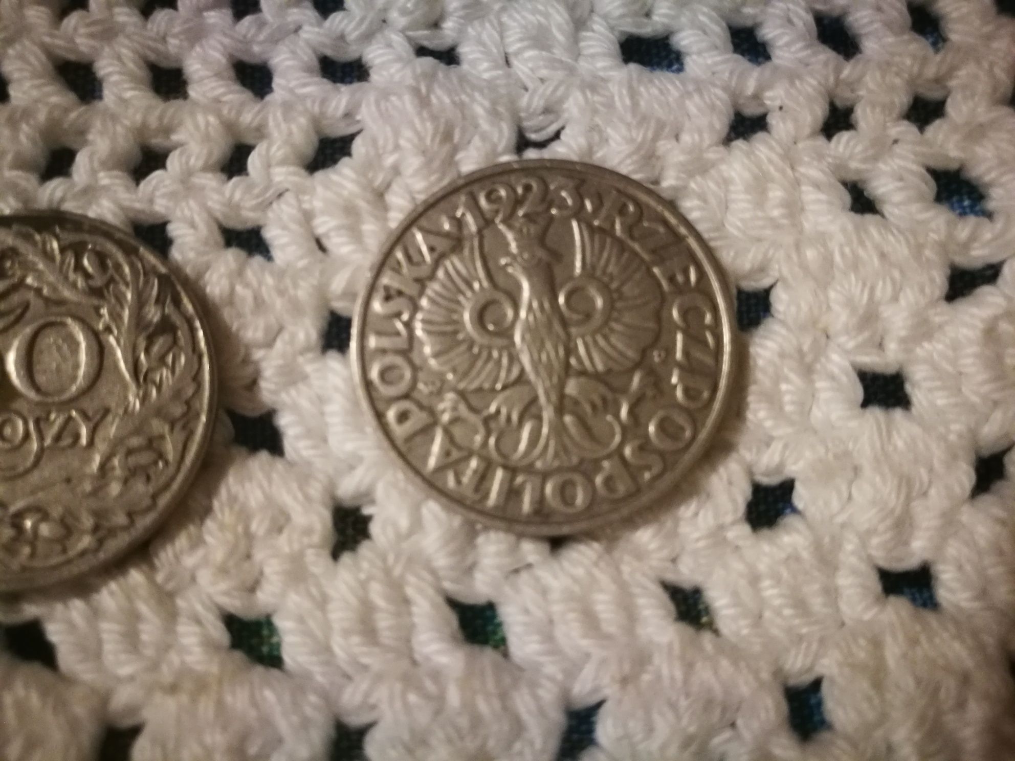 Kolekcjonerskie przedwojenne monety 50 groszy z 1923 roku