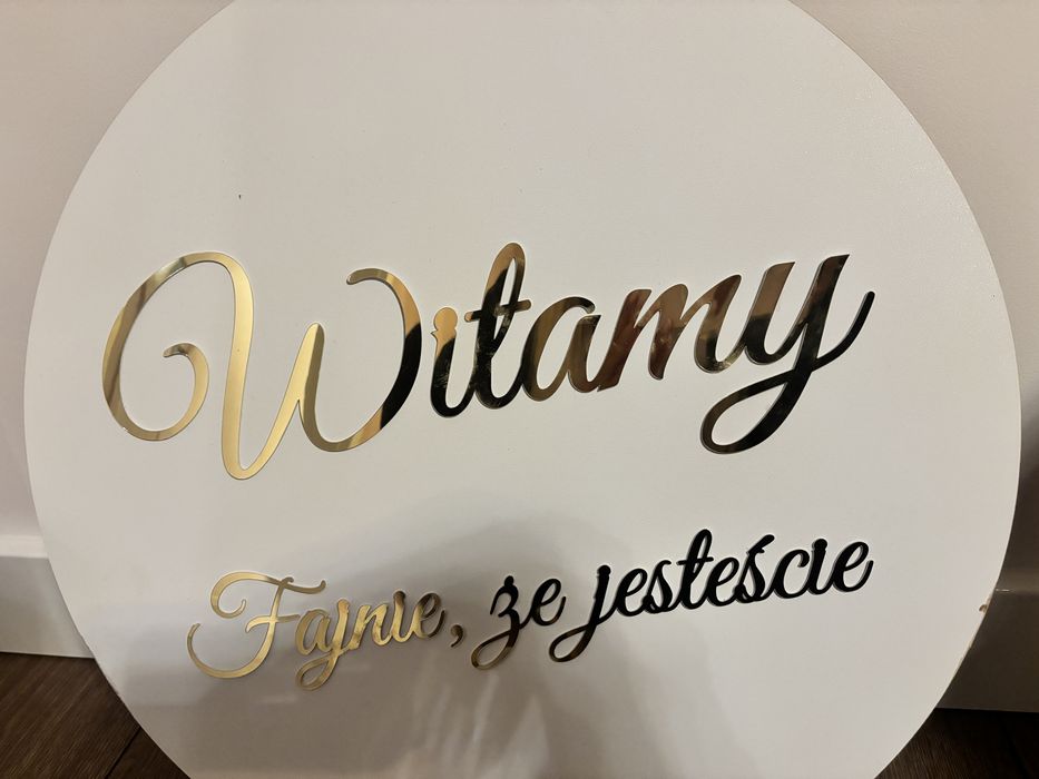 Tablica powitalna wesele