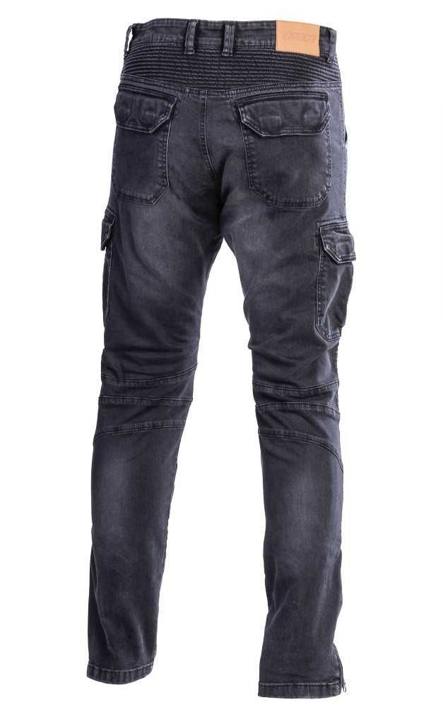 WYPRZEDAŻ Spodnie Motocyklowe Jeans SECA SQUARE BLACK black rozm. 31