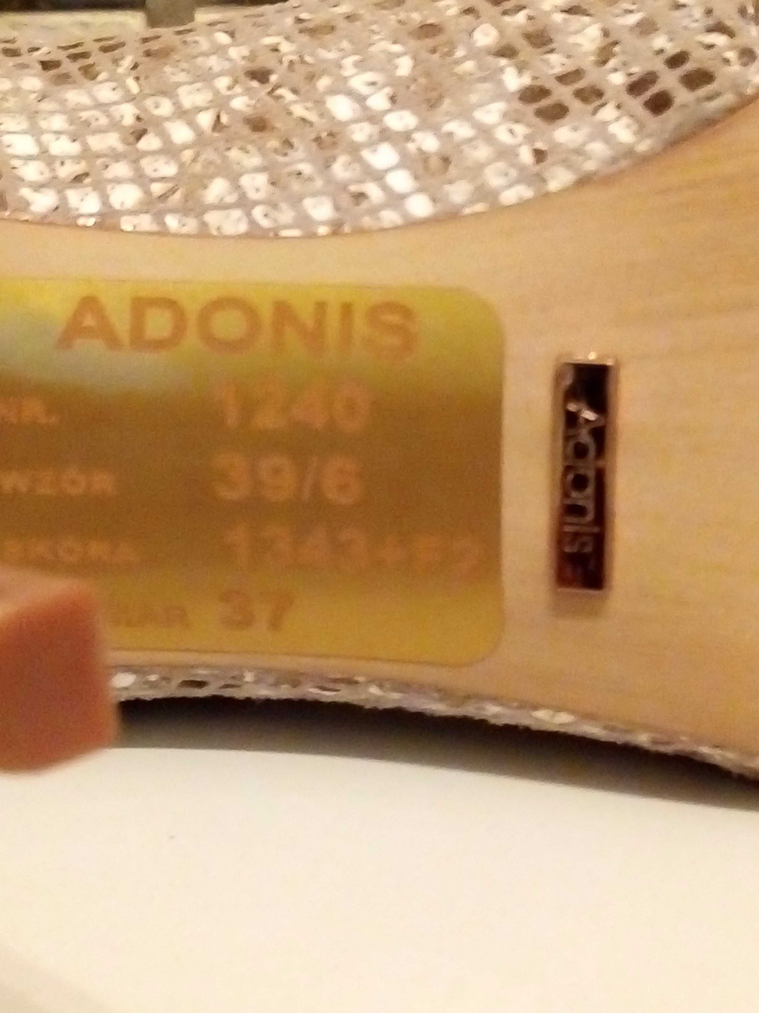 Botki letnie Adonis, skórzane.