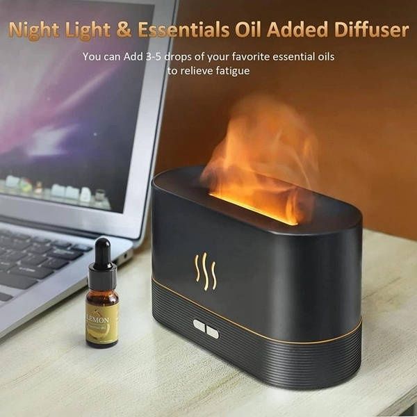 Стильний ультразвуковий зволожувач аромадифузор Flame USB 8438