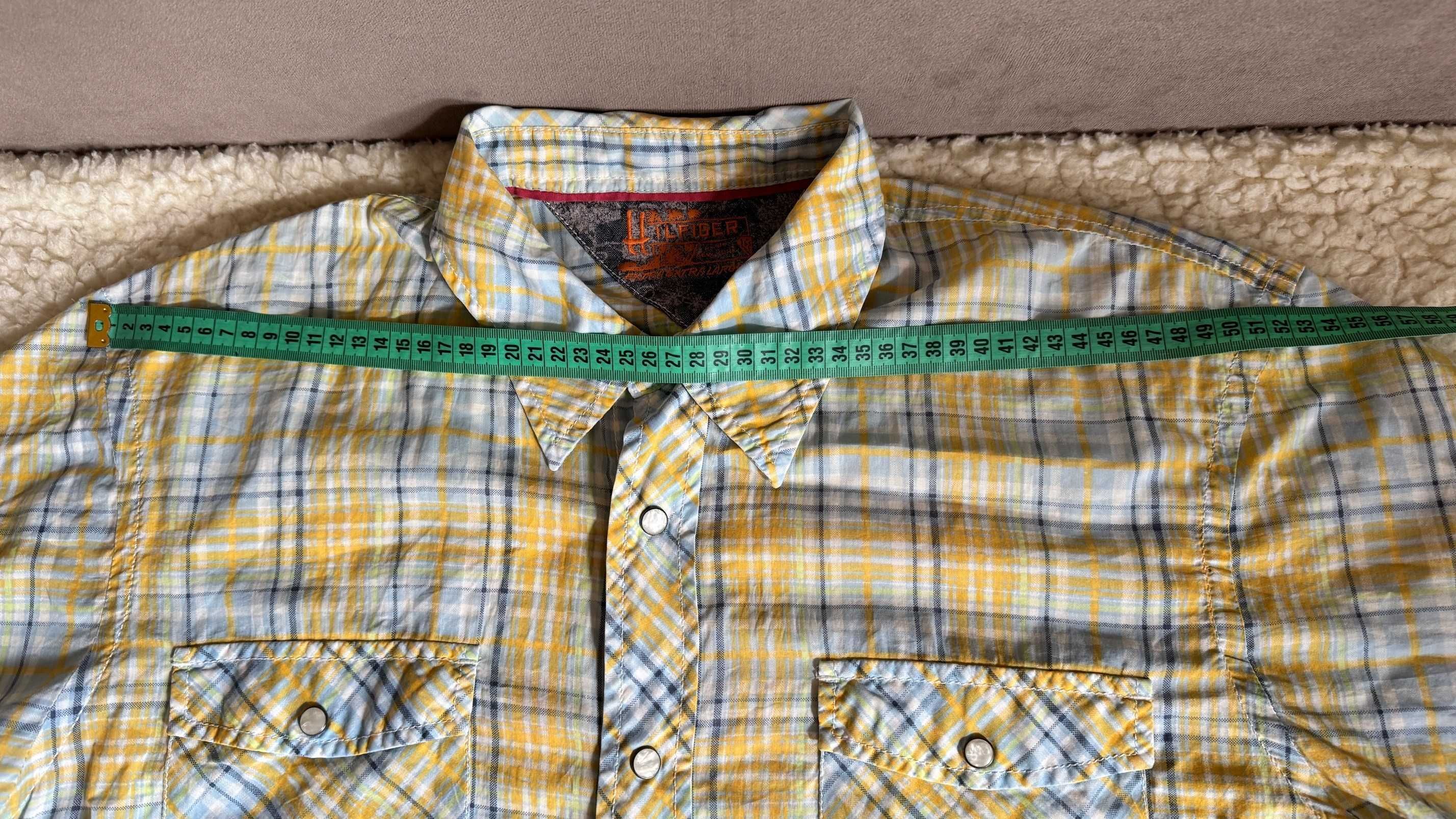 Koszula męska, casualowa, letnia, Hilfiger Denim XL.