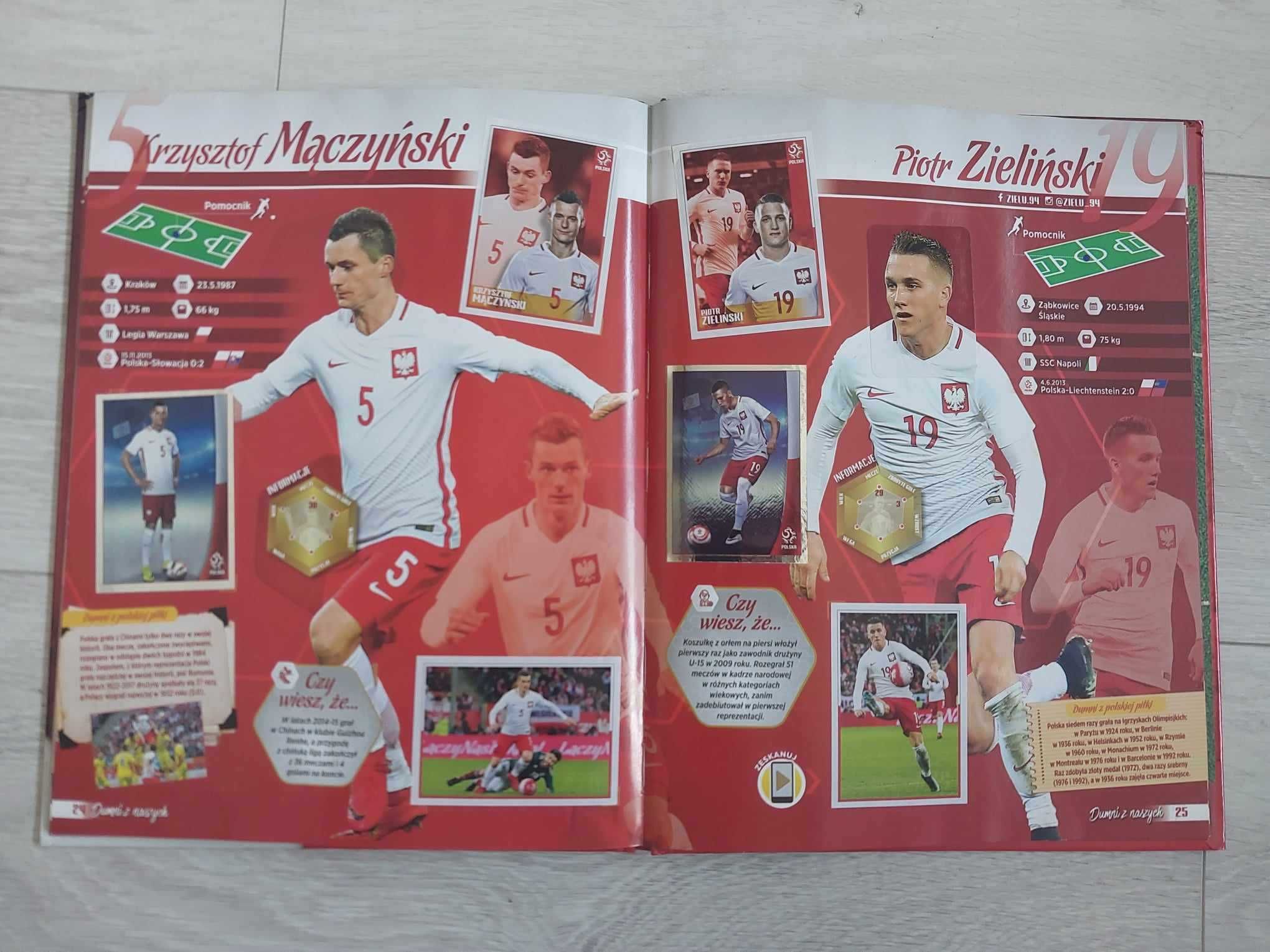 Wypełniony w 100% album Panini Dumni z Naszych