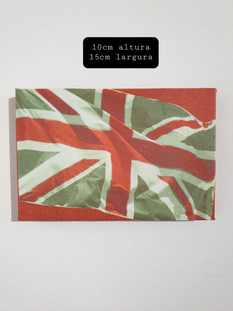 7 telas decorativas - tema Inglaterra