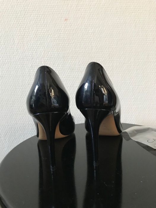casadei czółenka czarne lakierowane 39 nowe bez pudełka
