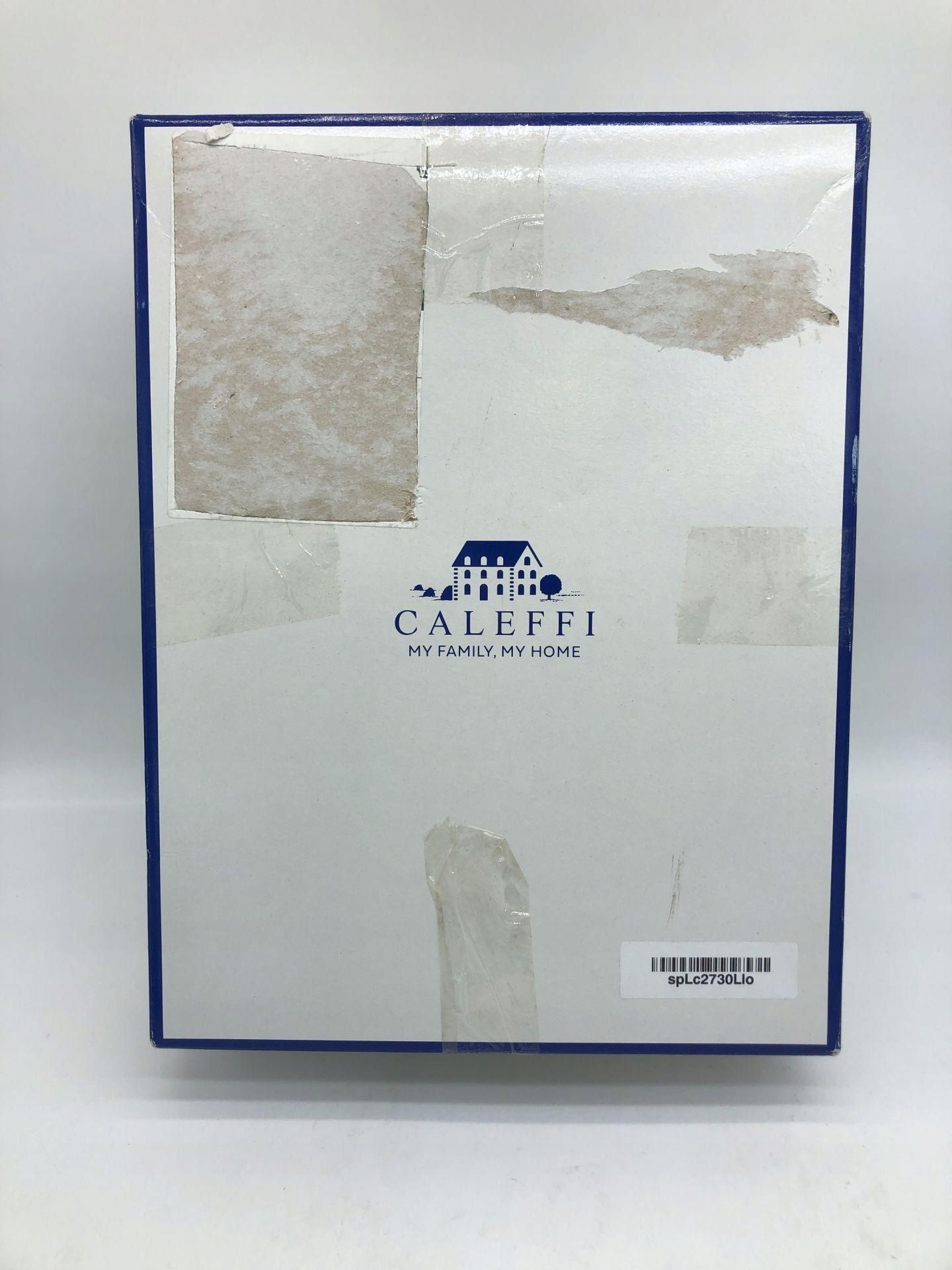 Caleffi szlafrok z kapturem bawełna L biały elegancki włoski design