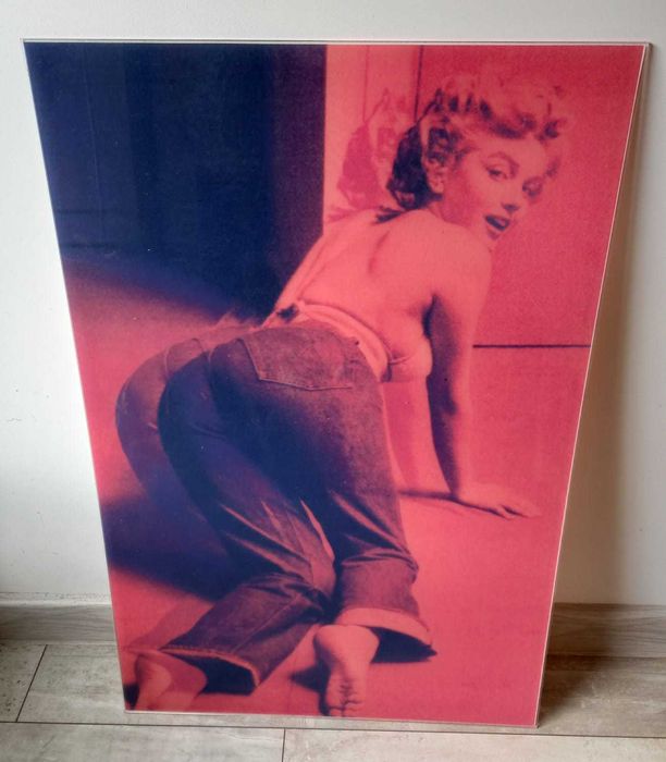 Marilyn Monroe LEVIS 701, obraz, plakat, reklama, plexi, fotografia